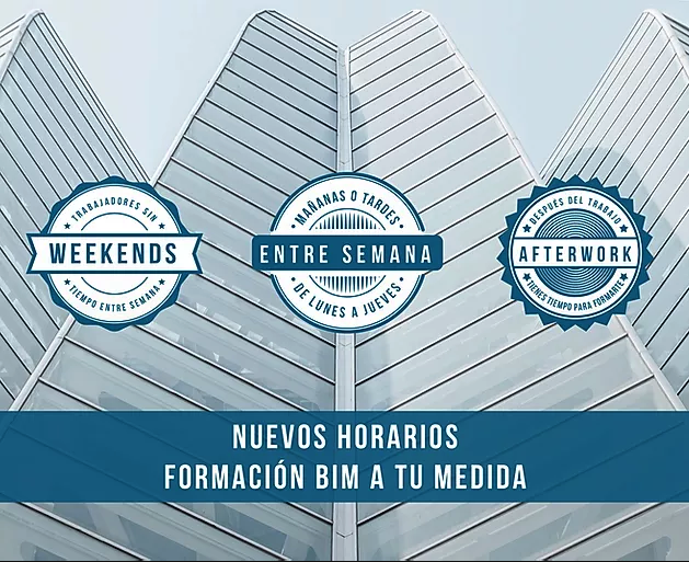Nuevos horarios formación BIM a tu medida